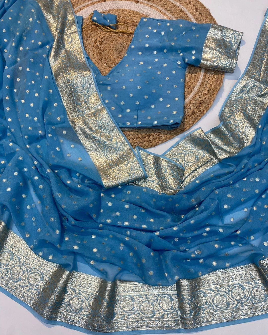 Sv Readymade Blouse Pure Viscose Georgette Wedding Wear Sarees Wholesale Shop In Surat